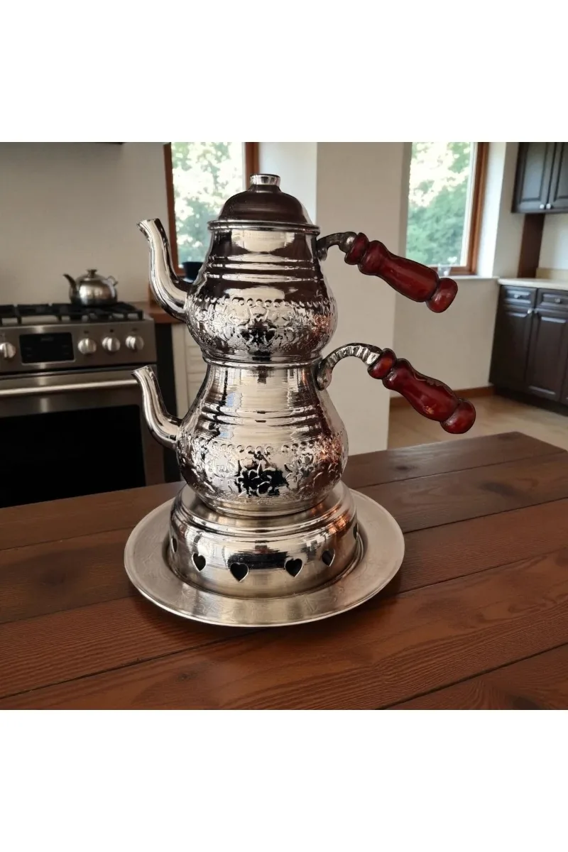 Ocaklı Bakır çaydanlık küçük boy