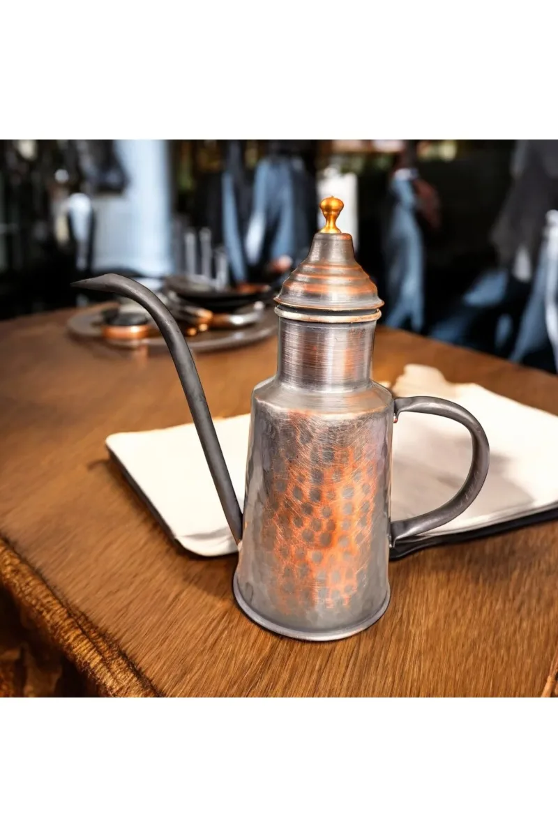 Bakır yağdanlık sirkelik El işçiliği 480 ml