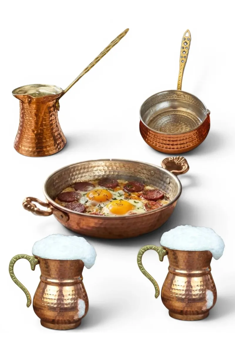5 li Bakır takım