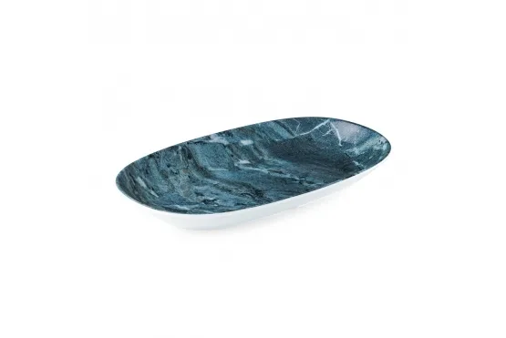 Ent Serisi Desenli Kayık Tabak - 24 cm