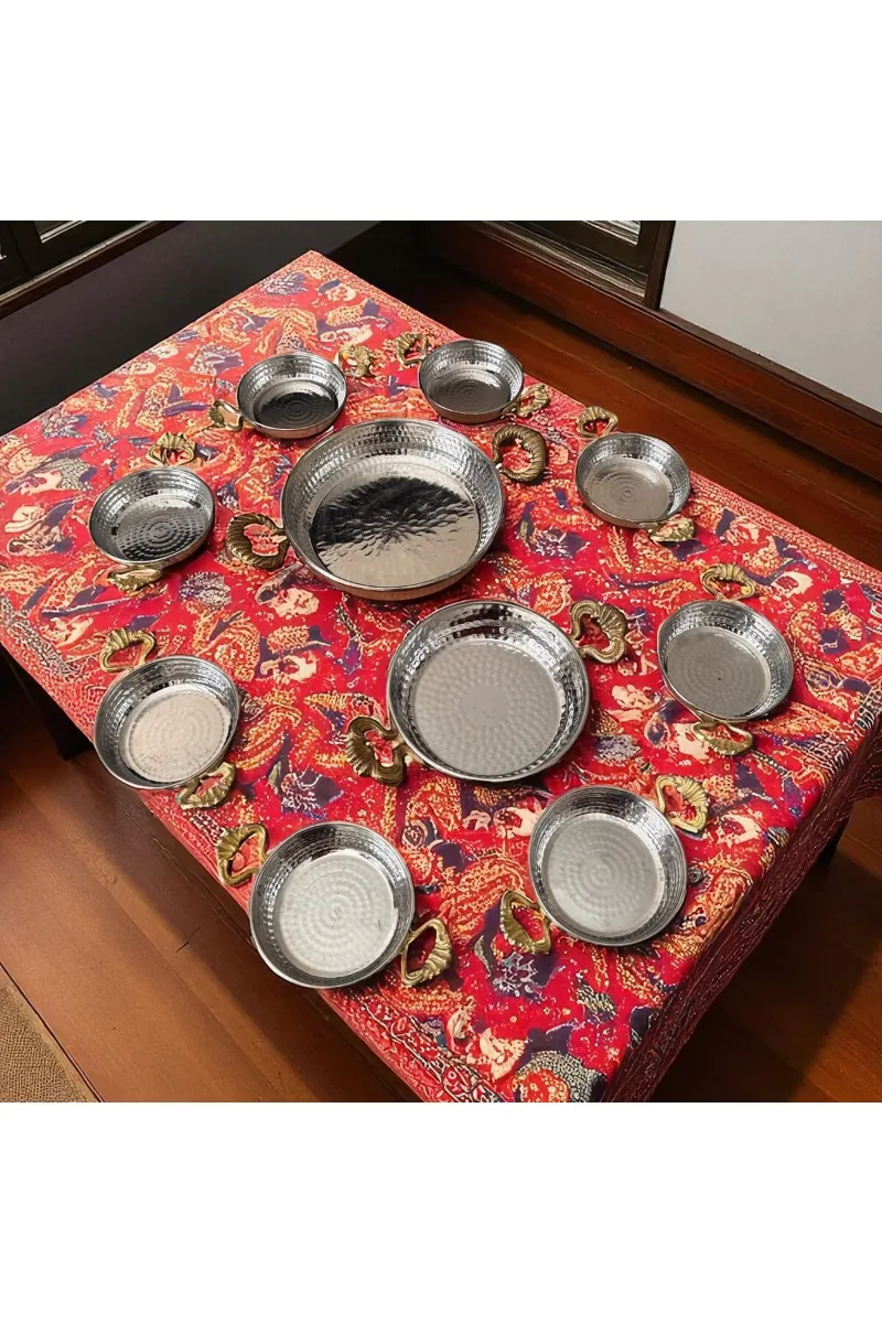 Bakır sahan takımı kahvaltı menemen omlet tavaları