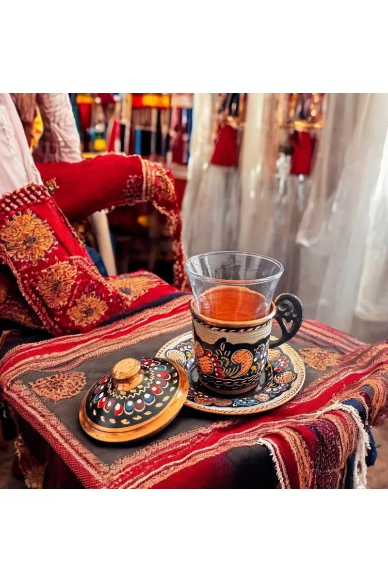 Bakır çay bardağı