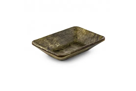 Hibrit Ahşap Serisi Köşeli Kayık - 14x10 cm