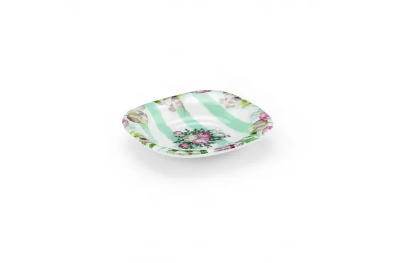 Triamel Oval Çay Tabağı - 10,3x10,3 cm